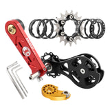 Maxbell Bike Single Speed Conversion Kit Cycling Accessories Repair Chain Tensioners Red 17T