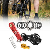 Maxbell Bike Single Speed Conversion Kit Cycling Accessories Repair Chain Tensioners Red 17T
