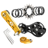 Maxbell Bike Single Speed Conversion Kit Cycling Accessories Repair Chain Tensioners Gold 17T