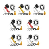 Maxbell Bike Chain Tensioner Rear Derailleur Chain Tensioner Stabilizer Single Speed 18T Red