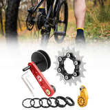 Maxbell Bike Chain Tensioner Rear Derailleur Chain Tensioner Stabilizer Single Speed 18T Red