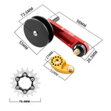Maxbell Bike Chain Tensioner Rear Derailleur Chain Tensioner Stabilizer Single Speed 18T Red