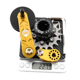 Maxbell Bike Chain Tensioner Rear Derailleur Chain Tensioner Stabilizer Single Speed 18T Gold