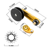 Maxbell Bike Chain Tensioner Rear Derailleur Chain Tensioner Stabilizer Single Speed 18T Gold