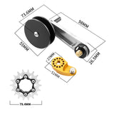 Maxbell Bike Chain Tensioner Rear Derailleur Chain Tensioner Stabilizer Single Speed 18T Silver