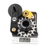 Maxbell Bike Chain Tensioner Rear Derailleur Chain Tensioner Stabilizer Single Speed 19T Black