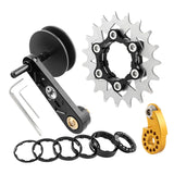 Maxbell Bike Chain Tensioner Rear Derailleur Chain Tensioner Stabilizer Single Speed 19T Black