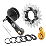 Maxbell Bike Chain Tensioner Rear Derailleur Chain Tensioner Stabilizer Single Speed 19T Black