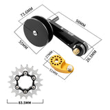 Maxbell Bike Chain Tensioner Rear Derailleur Chain Tensioner Stabilizer Single Speed 19T Black