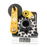 Maxbell Bike Chain Tensioner Rear Derailleur Chain Tensioner Stabilizer Single Speed 19T Gold