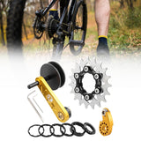 Maxbell Bike Chain Tensioner Rear Derailleur Chain Tensioner Stabilizer Single Speed 19T Gold