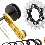 Maxbell Bike Chain Tensioner Rear Derailleur Chain Tensioner Stabilizer Single Speed 19T Gold
