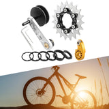 Maxbell Bike Chain Tensioner Rear Derailleur Chain Tensioner Stabilizer Single Speed 19T Silver