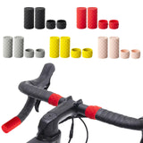 Maxbell 4x Bike Handlebar Tapes Anti Vibration Professional Silicone Handlebar Grips black