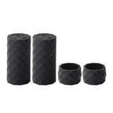 Maxbell 4x Bike Handlebar Tapes Anti Vibration Professional Silicone Handlebar Grips black