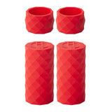 Maxbell 4x Bike Handlebar Tapes Anti Vibration Professional Silicone Handlebar Grips red