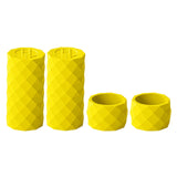 Maxbell 4x Bike Handlebar Tapes Anti Vibration Professional Silicone Handlebar Grips yellow