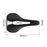 Maxbell 3D Printed Bike Seat Breathable for Men Women Shock Absorbing Bicycle Saddle Style A