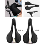 Maxbell 3D Printed Bike Seat Breathable for Men Women Shock Absorbing Bicycle Saddle Style A