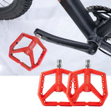 Maxbell Bicycle Pedals Hollow Out Pedals Bike Pedals for Folding Bike BMX City Bikes Red