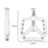 Maxbell Bicycle Pedals Hollow Out Pedals Bike Pedals for Folding Bike BMX City Bikes Red
