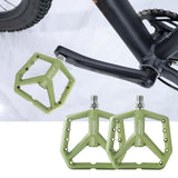 Maxbell Bicycle Pedals Hollow Out Pedals Bike Pedals for Folding Bike BMX City Bikes Green