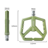 Maxbell Bicycle Pedals Hollow Out Pedals Bike Pedals for Folding Bike BMX City Bikes Green