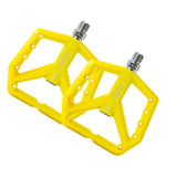 Maxbell Bicycle Pedals Hollow Out Pedals Bike Pedals for Folding Bike BMX City Bikes Yellow