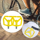 Maxbell Bicycle Pedals Hollow Out Pedals Bike Pedals for Folding Bike BMX City Bikes Yellow