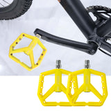 Maxbell Bicycle Pedals Hollow Out Pedals Bike Pedals for Folding Bike BMX City Bikes Yellow