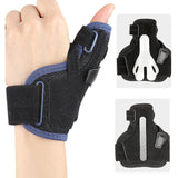 Maxbell Thumb Support Brace Strap Comfortable Left or Right Hands Thumb Spica Splint Blue Black