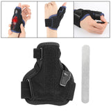 Maxbell Thumb Support Brace Strap Comfortable Left or Right Hands Thumb Spica Splint All Black