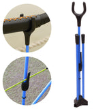 Maxbell Compound Bow Stands Rack Foldable Hunting Sturdy Compound Bow Holder Blue