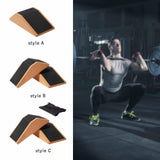 Maxbell Cork Squat Wedge Block Durable Platform for Pilates Gym Heel Elevated Squats 1pc