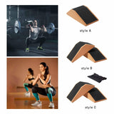 Maxbell Cork Squat Wedge Block Durable Platform for Pilates Gym Heel Elevated Squats 1pc