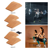 Maxbell Cork Squat Wedge Block Durable Trainer for Pilates Yoga Heel Elevated Squats 1pc