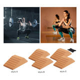 Maxbell Cork Squat Wedge Block Durable Trainer for Pilates Yoga Heel Elevated Squats 1pc