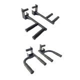 Maxbell 2 Pieces Dip Bar Barbell Rack Holders Easy to Install Chest Training Pull up Narrow pitch