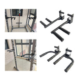 Maxbell 2 Pieces Dip Bar Barbell Rack Holders Easy to Install Chest Training Pull up Narrow pitch