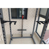Maxbell 2 Pieces Dip Bar Barbell Rack Holders Easy to Install Chest Training Pull up Narrow pitch
