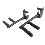 Maxbell 2 Pieces Dip Bar Barbell Rack Holders Easy to Install Chest Training Pull up Narrow pitch