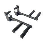 Maxbell 2 Pieces Dip Bar Barbell Rack Holders Easy to Install Chest Training Pull up Narrow pitch