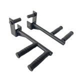 Maxbell 2 Pieces Dip Bar Barbell Rack Holders Easy to Install Chest Training Pull up Narrow pitch