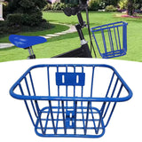 Maxbell Kids Bike Basket Front Holder for Cycling Boys Girls Bike Accessory Shopping Blue