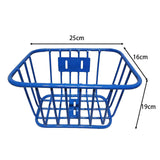 Maxbell Kids Bike Basket Front Holder for Cycling Boys Girls Bike Accessory Shopping Blue