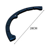 Maxbell 2 Pieces Snowboard Protection Strips Silicone Longboard Deck Bumper Strip