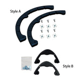 Maxbell 2 Pieces Snowboard Protection Strips Silicone Longboard Deck Bumper Strip