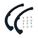 Maxbell 2 Pieces Snowboard Protection Strips Silicone Longboard Deck Bumper Strip