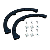 Maxbell 2 Pieces Snowboard Protection Strips Silicone Longboard Deck Bumper Strip