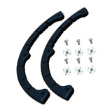 Maxbell 2 Pieces Snowboard Protection Strips Silicone Longboard Deck Bumper Strip